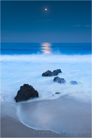 Moonlight, Garrapata Beach, Big Sur