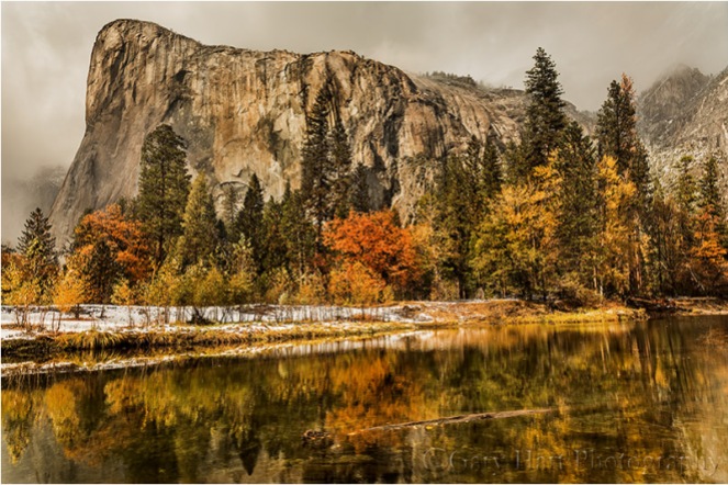 Autumn Reflection, El Capitan and the Merced River, Yosemite