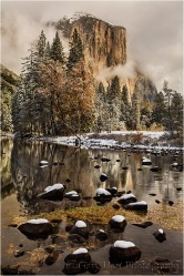 El Capitan and Fresh Snow, Yosemite