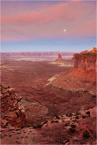 Moonset, Canyonlands National Park, Utah