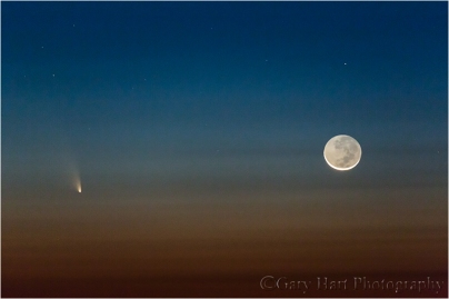 Comet PanSTARRS and New Moon, Haleakala, Maui