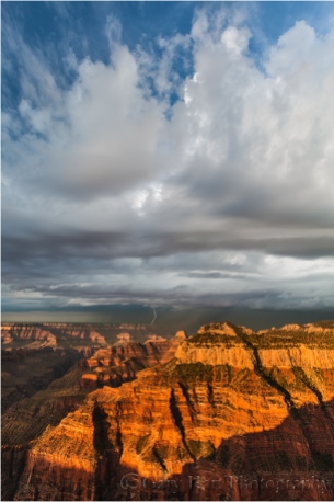 Incoming Storm, Bright Angel Point, North Rim, Grand Canyon