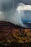 Gary Hart Photography: Electric Downpour, Point Imperial, North Rim, Grand Canyon