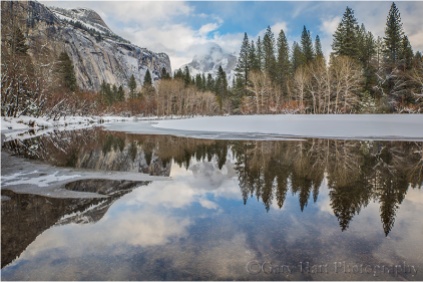 Winter Reflection, Half Dome and the Merced River, Yosemite