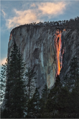 Fire on the Mountain, El Capitan and Horsetail Fall, Yosemite