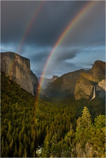 Gary Hart Photography: Double Rainbow, Yosemite Valley