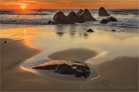 Gary Hart Photography: Rocks at Sunset, Garrapata Beach, Big Sur