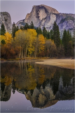Gary Hart Photography: Autumn Twilight, Half Dome and the Merced River, Yosemite