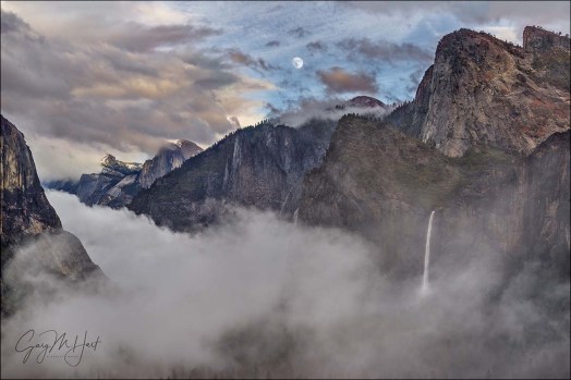 Gary Hart Photography: Parting the Clouds, Yosemite Valley Moonrise