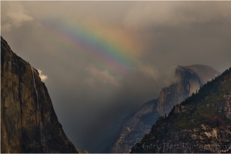 Gary Hart Photography, Half Dome and Rainbow, Yosemite