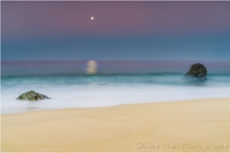Gary Hart Photography: Moonlight on the Water, Garrapata Beach, Big Sur