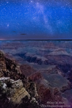 Gary Hart Photography: Starry Night, Mather Point, Grand Canyon