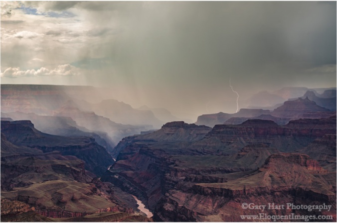 Gary Hart Photography: Thunderstorm, Lipan Point, Grand Canyon