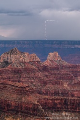 Gary Hart Photography: Bright Angel Lightning, Grand Canyon