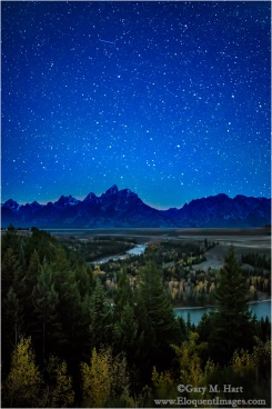 Gary Hart Photography: Teton Night, Snake River Overlook, Grand Tetons National Park