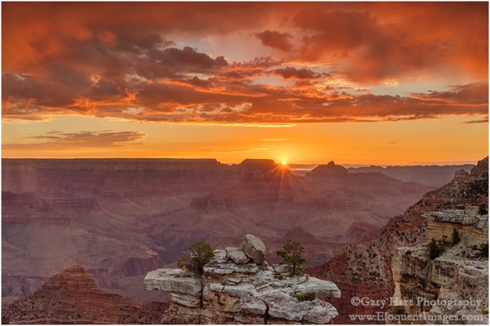 Gary Hart Photography: Here Comes the Sun, Mather Point, Grand Canyon