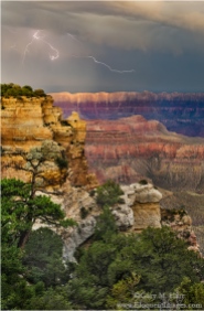 Gary Hart Photography: Electric Scribble, Grand Canyon Lodge, North Rim