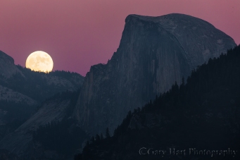 Gary Hart Photography: Moon!, Half Dome, Yosemite