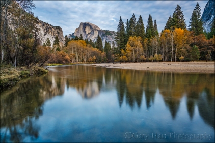 Gary Hart Photography: Autumn Mirror, Half Dome, Yosemite
