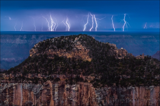 Gary Hart Photography: Electric Night, Grand Canyon Lodge, North Rim, Grand Canyon