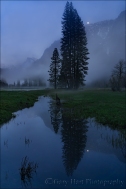 Gary Hart Photography: Moonrise Reflection, Leidig Meadow, Yosemite