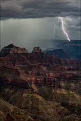 Gary Hart Photography: Lightning Shadow, Grand Canyon Lodge, North Rim