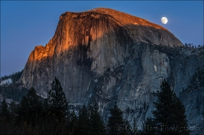 Gary Hart Photography: Sunset Moonrise, Half Dome, Yosemite