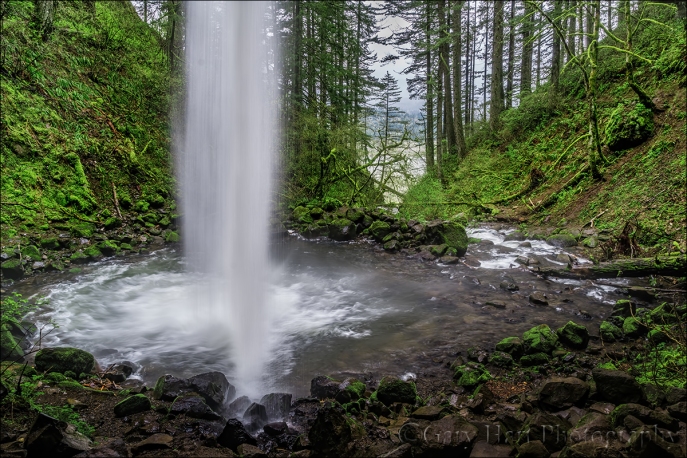 Gary Hart Photography: Looking Out, Upper Horsetail Fall, Columbia River Gorge
