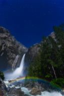Gary Hart Photography: Moonbow and Big Dipper, Lower Yosemite Fall, Yosemite