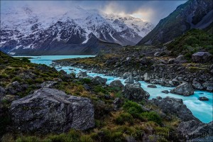 Gary Hart Photography: Glacial Flow, Tasman River, New Zealand