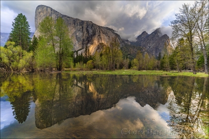 Gary Hart Photography: Breaking Light, El Capitan and Three Brothers Reflection, Yosemite