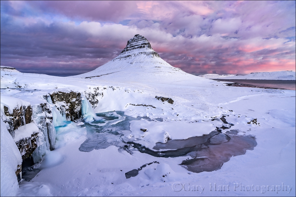 Gary Hart Photography: Frozen Sunrise, Kirkjufell, Iceland