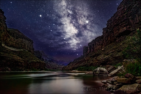 Gary Hart Photography: Dark Sky, Milky Way Above the Colorado River, Grand Canyon
