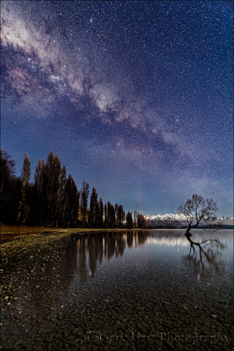 Gary Hart Photography: Milky Way and Reflection, Lake Wanaka, New Zealand