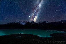 Gary Hart Photography: Milky Way and Jupiter, Tasman Lake, New Zealand