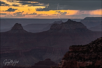 Gary Hart Photography: Sunset Lightning, Cape Royal, Grand Canyon North Rim