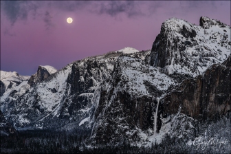 Gary Hart Photography: Nightfall, Full Moon and Yosemite Valley, Yosemite
