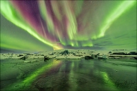 Gary Hart Photography: Aurora Streaks, Glacier Lagoon, Iceland