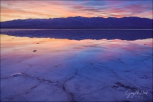 Gary Hart Photography: Sunset Reflection, Badwater, Death Valley