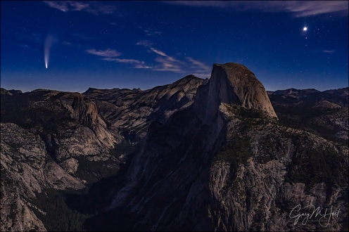 Gary Hart Photography: Yosemite Dawn, Comet Neowise and Venus from Glacier Point, Yosemite