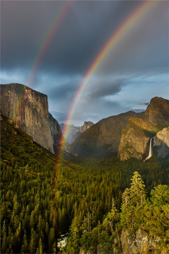 Gary Hart Photography: Double Rainbow, Tunnel View, Yosemite