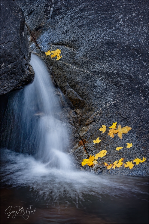 Gary Hart Photography: Autumn Cascade, Bridalveil Creek, Yosemite