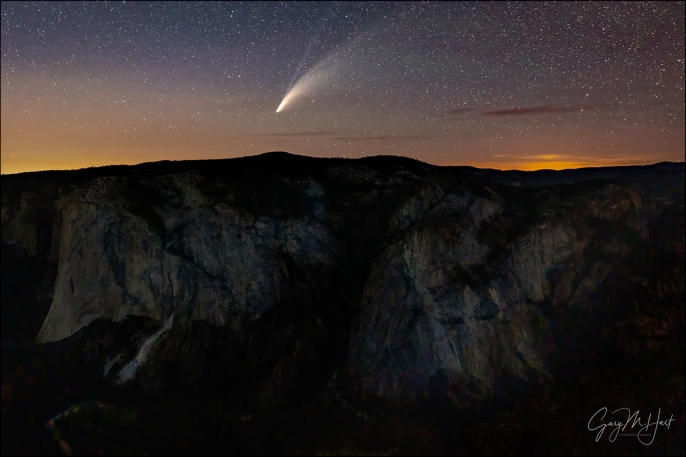 Gary Hart Photography: Comet NEWOSIE, El Capitan from Taft Point, Yosemite