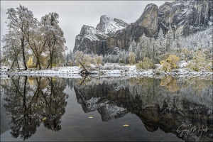 Gary Hart Photography: Fall Into Winter, Bridalveil Fall Reflection, Yosemite