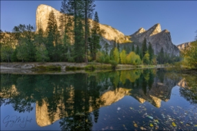 Gary Hart Photography: Autumn Reflection, El Capitan and Three Brothers, Yosemite