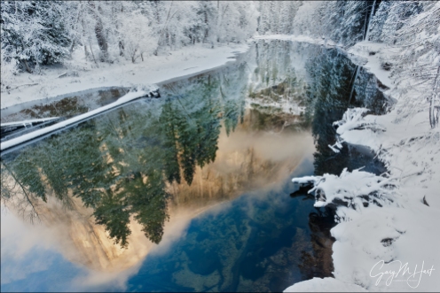 Gary Hart Photography: Winter Reflection, El Capitan, Yosemite
