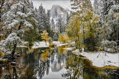 Gary Hart Photography: White Gold, Half Dome Reflection, Yosemite