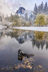 Gary Hart Photography: Autumn Snow Reflection, Half Dome, Yosemite