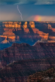 Gary Hart Photography: Color and Light, Grand Canyon Lightning, Bright Angel Point