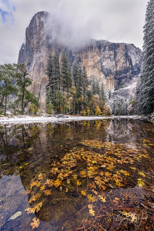 Gary Hart Photography: Autumn and Winter, El Capitan Reflection, Yosemite
